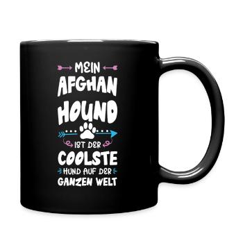 Afghan Hound Dog Saying - Full Colour Mug - black - Right