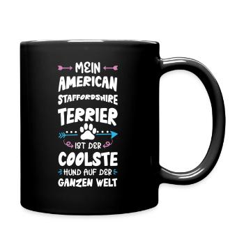 Dicton de chien Staffordshire Terrier - Mug uni - noir - Droite