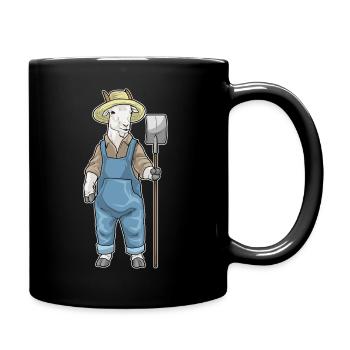 Goat Farmer Shovel Farm - Full Colour Mug - black - Right