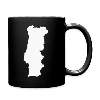 Geografische Kontur Silhouette - Tasse einfarbig - Schwarz - Rechts
