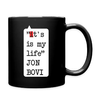 It's my life – funny fake saying design - Full Colour Mug - black - Right