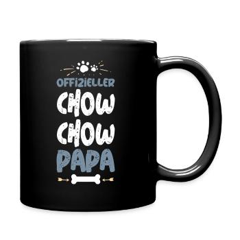Offizieller Chow Chow Papa - Tasse einfarbig - Schwarz - Rechts