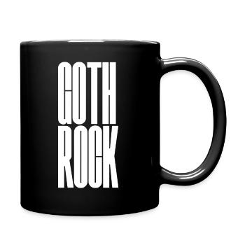 Goth Rock Vertical Typographic Art - Full Colour Mug - black - Right