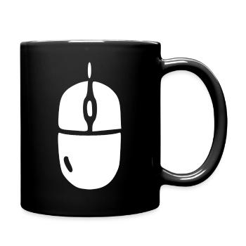 Computer Mouse Office Gift - Full Colour Mug - black - Right