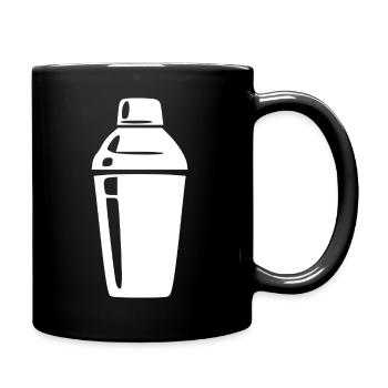 Cocktail Shaker Cocktail Bar Gift Bartender - Full Colour Mug - black - Right