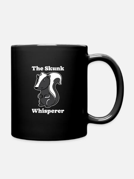 Stinktierflüsterer - Tasse einfarbig - Schwarz