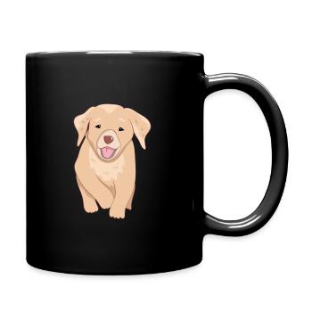 Chien d’or retriever - Mug uni - noir - Droite
