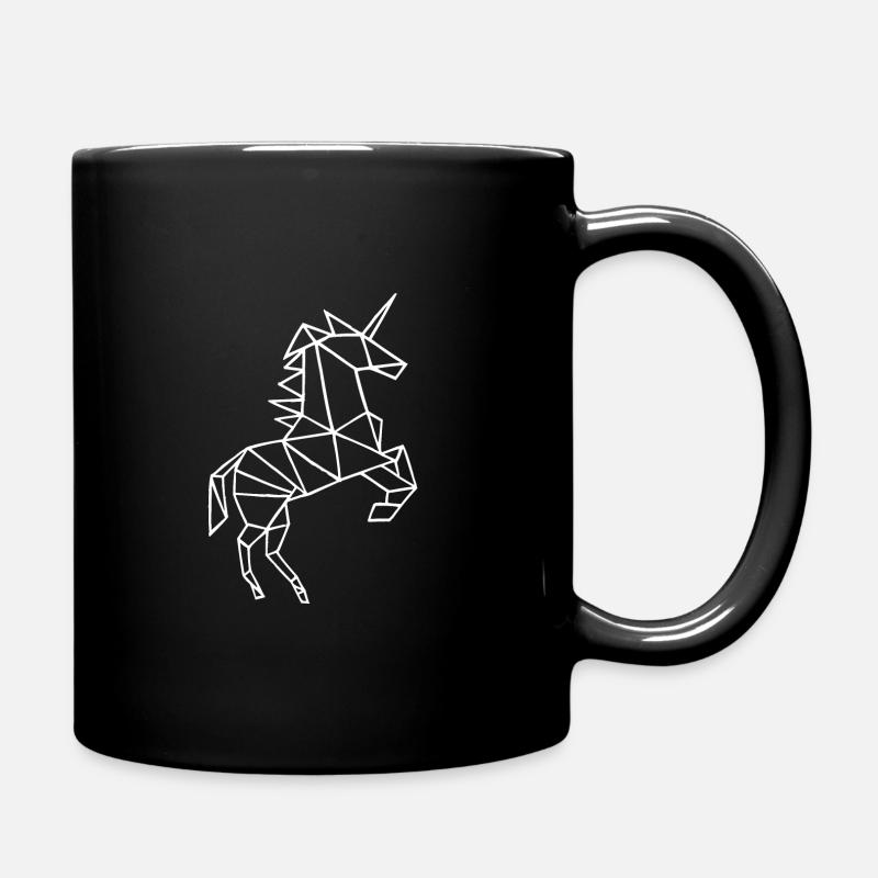 Einhorn - Tasse einfarbig - Schwarz