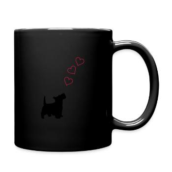 little dog - Tasse einfarbig - Schwarz - Rechts