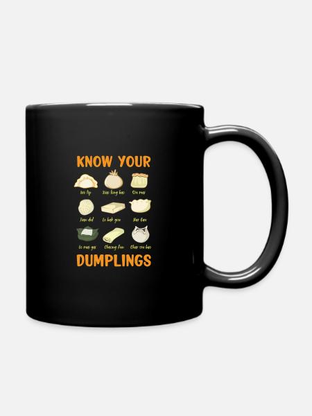 Deine Dumplings - Tasse einfarbig - Schwarz