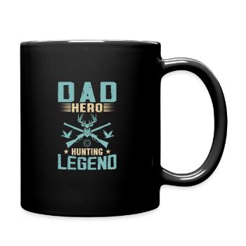 Papa Légende de la chasse aux héros - Mug uni - noir - Droite