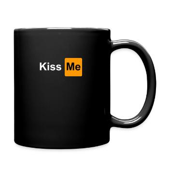 Kiss Me - Mug uni - noir - Droite