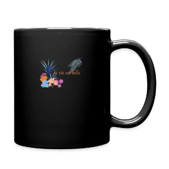 la vie est belle - Full Colour Mug - black - Right