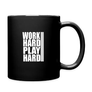 Work Hard Play Hard IGP Mondioring - Tasse einfarbig - Schwarz - Rechts