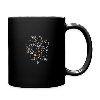 Halloween BOO BOO - Tasse einfarbig - Schwarz - Rechts