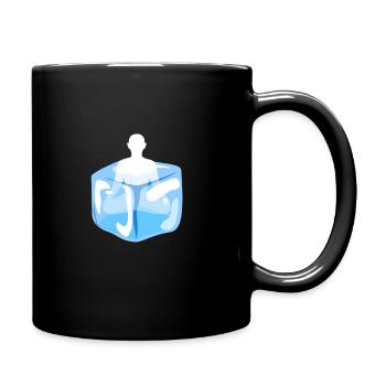 Ice monk / cold training - Full Colour Mug - black - Right