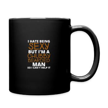 Barbe - Mug uni - noir - Droite
