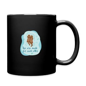 Nous sommes faits pour chaque loutre - Mug uni - noir - Droite