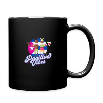 Positive vibes - Full Colour Mug - black - Right