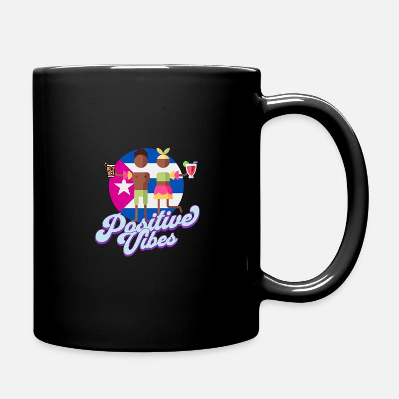 Positive Vibes - Tasse einfarbig - Schwarz