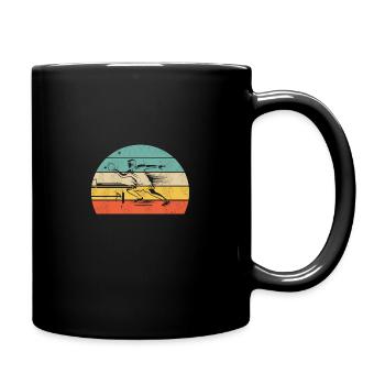 Tennis de table échange de coups - Mug uni - noir - Droite