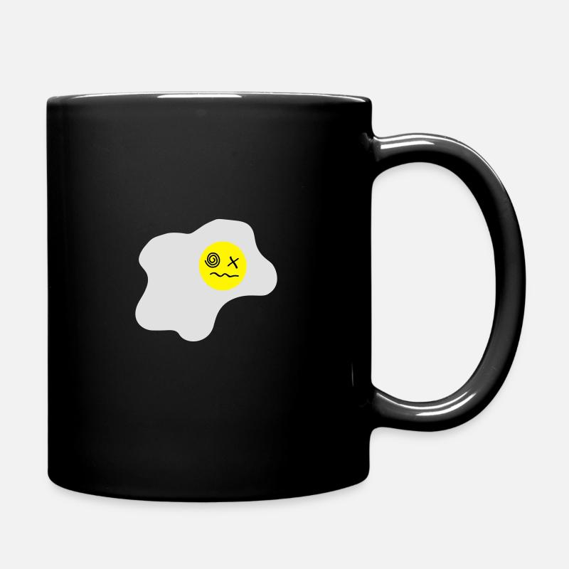 Spiegelei K.o. - Tasse einfarbig - Schwarz