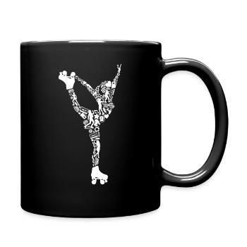 Roller Skates Girls Roller Skates Roller Skating - Full Colour Mug - black - Right