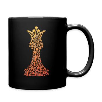Chess Pieces Board Game Symbols Chess - Full Colour Mug - black - Right