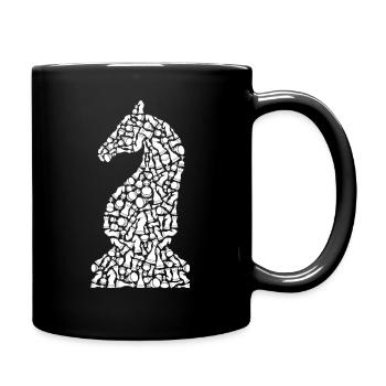 Chess Piece Symbols Board Game Chess Player - Full Colour Mug - black - Right