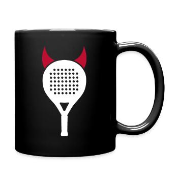 Joueur de padel Padel tennis diable femmes padel - Mug uni - noir - Droite