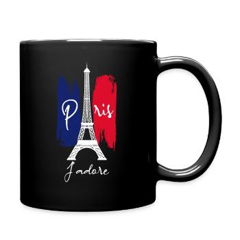 Paris I love it - Full Colour Mug - black - Right