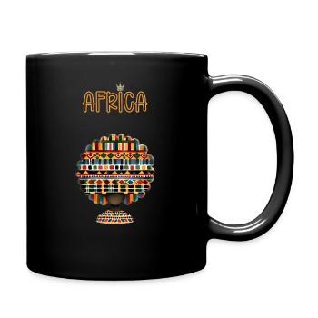 Funny Kente Cloth African American Lover - Full Colour Mug - black - Right