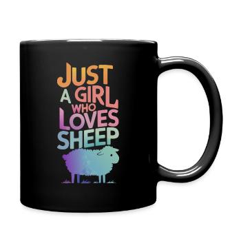 Sheep Sheep Farmer Lamb Farmer - Full Colour Mug - black - Right