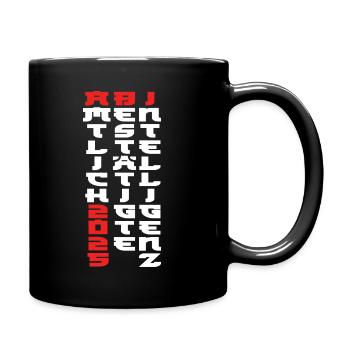 Amtlich bestätigte Intelligenz - ABI 2025 - Anime - Tasse einfarbig - Schwarz - Rechts