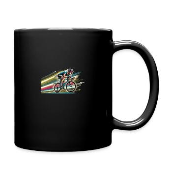 Road Bike Speed - Full Colour Mug - black - Right