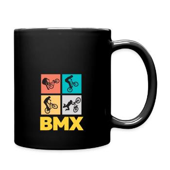 BMX - Ultimatives Fahrrad/Biker Design - Tasse einfarbig - Schwarz - Rechts
