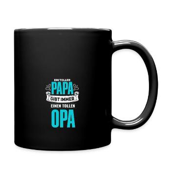 Cooles werdender Opa Spruch Design - Tasse einfarbig - Schwarz - Rechts