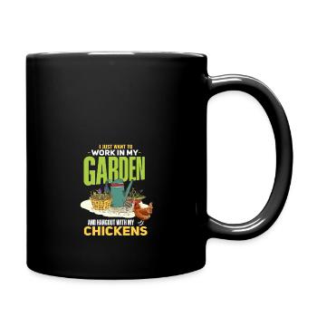 Lustigesr Gärtner Gärtnereien Spruch - Tasse einfarbig - Schwarz - Rechts