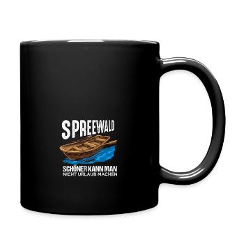 Cooles Spreewald Ostdeutschland Design - Tasse einfarbig - Schwarz - Rechts