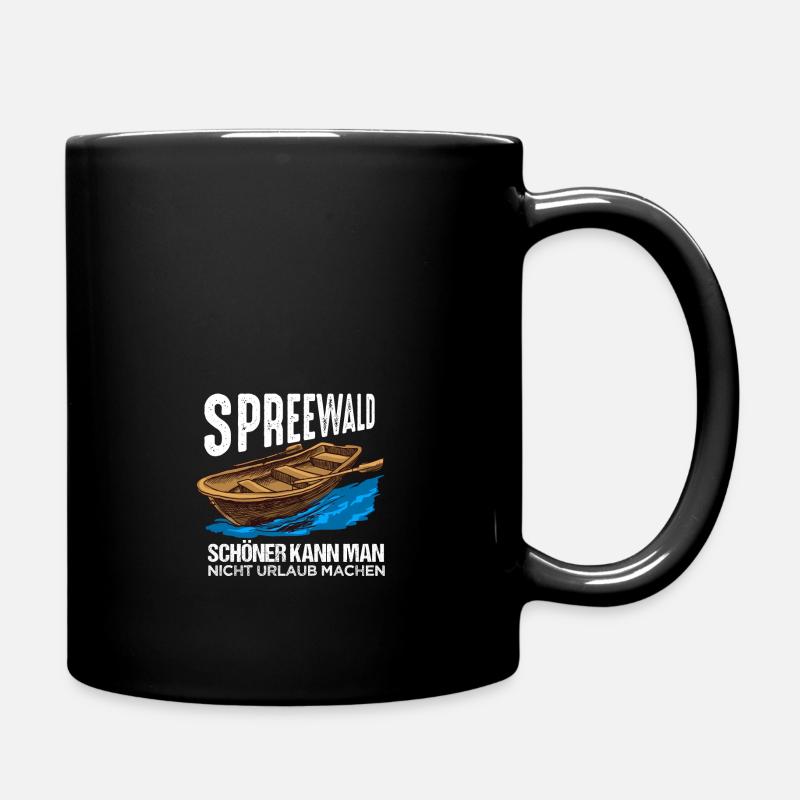 Cooles Spreewald Ostdeutschland Design - Tasse einfarbig - Schwarz
