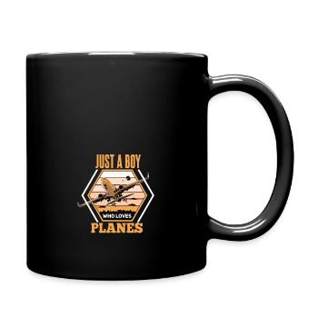 Cool Flying Pilot Slogan Design - Mug uni - noir - Droite
