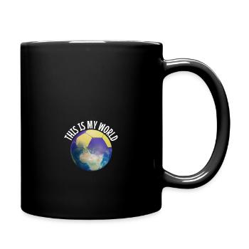 Le football est mon monde - Mug uni - noir - Droite