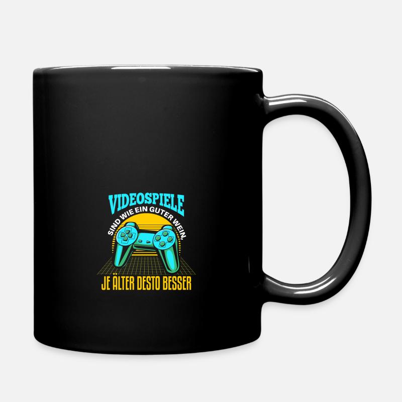 Cooles Gamer Zocker Spruch Design - Tasse einfarbig - Schwarz