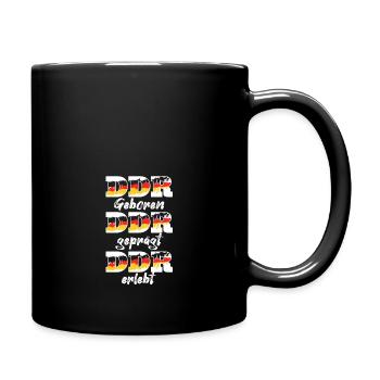 Cooler Ddr Ostdeutschland Osten Spruch - Tasse einfarbig - Schwarz - Rechts