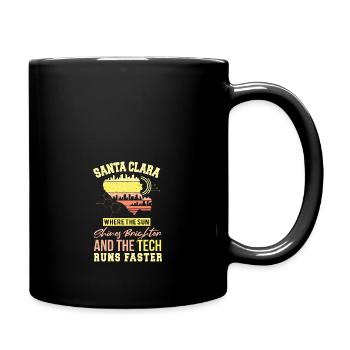 Santa Clara San Francisco Usa Design - Full Colour Mug - black - Right