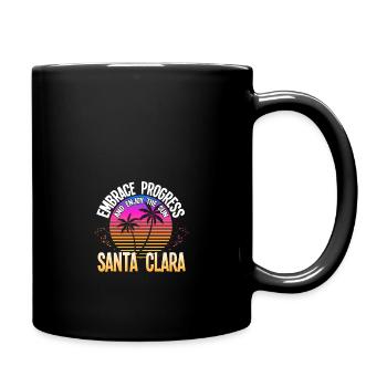 Santa Clara San Francisco Usa Design - Tasse einfarbig - Schwarz - Rechts