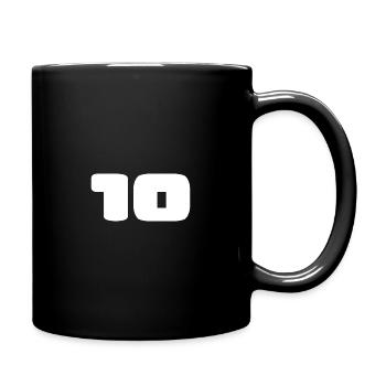 10. 10 YEARS. 10th ANNIVERSARY. ANNIVERSARY 10 YEARS. - Full Colour Mug - black - Right