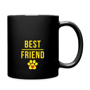 Best friend dog lover - Full Colour Mug - black - Right