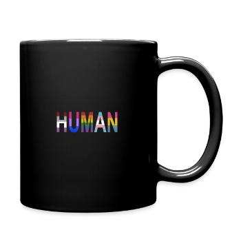HUMAN - Tasse einfarbig - Schwarz - Rechts