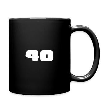 40. 40 ANS. 40e ANNIVERSAIRE. ANNIVERSAIRE 40 ANS. - Mug uni - noir - Droite